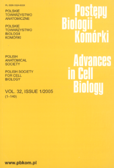 Postępy biologii kom&oacute;rki, Tom 32 nr 1, 2005