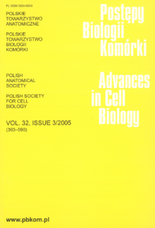 Postępy biologii komórki, Tom 32 nr 3, 2005