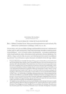 O laleczkach i lwach (salonowych). Rec.: Elżbieta Umińska-Tytoń, &bdquo;Polszczyzna dziewiętnastowiecznych salon&oacute;w&rdquo;, Ł&oacute;dź 2011