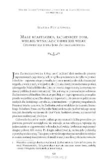 Małe miasteczko, tajemniczy dom, wielkie wynalazki i idee XIX wieku. &bdquo;Człowiek bez jutra&rdquo; Jana Zachariasiewicza