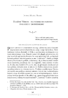 Eug&egrave;ne V&eacute;ron &ndash; zapomniane ogniwo polskiego modernizmu
