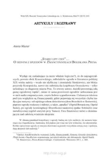 „Starej lipy cień”… O jednym z epizodów w „Emancypantkach” Bolesława Prusa