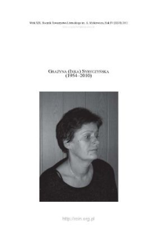 Grażyna (Inka) Syryczyńska (1954&ndash;2010)