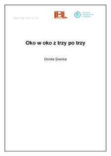 Oko w oko z trzy po trzy