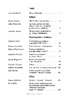 Teksty Drugie Nr 2 (1993), Spis treści