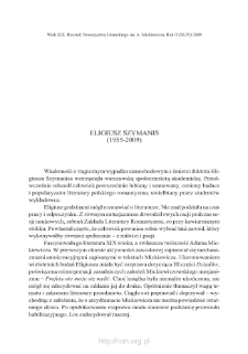 Eligiusz Szymanis (1955–2009)