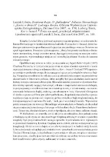Leszek Libera, &bdquo;Zraniona iluzja. O &laquo;Balladynie&raquo; Juliusza Słowackiego i &laquo;Kocie w Butach&raquo;. Ludwiga Tiecka&rdquo;, Zielona G&oacute;ra 2007; Ludwig Tieck, &bdquo;Kot w butach * Świat na opak&rdquo;, przełożył, objaśnieniami i posłowiem opatrzył Leszek Libera, Zielona G&oacute;ra 2007
