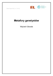 Metafory genetyst&oacute;w