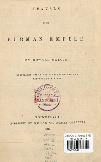 Travels in the Burman Empire