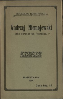 Andrzej Niemojewski jako obrońca ks. Pranajtisa