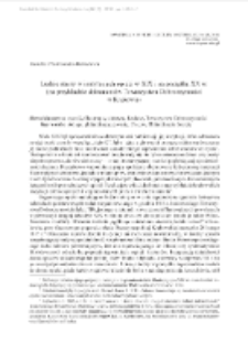 Ludzie starzy w instytucjach opieki w XIX i na początku XX w. (na przykładzie dokumentów Towarzystwa Dobroczynności w Krakowie)
