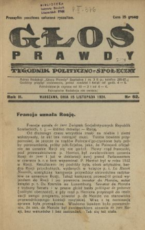 Głos Prawdy 1924 N.62