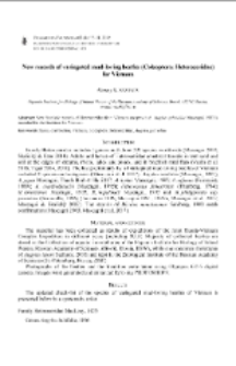 New records of variegated mud-loving beetles (Coleoptera: Heteroceridae) for Vietnam
