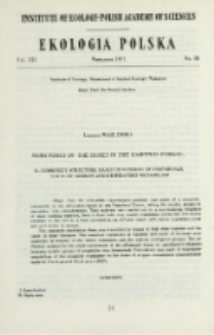 Nematodes of the sand dunes in the Kampinos Forest. 2, Community structure based on numbers of individuals, state of biomass and respiratory metabolism