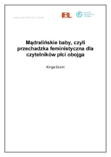 Mądralińskie baby, czyli przechadzka feministyczna dla czytelnik&oacute;w płci obojga