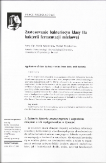 Application of class IIa bacteriocins from lactic acid bacteria