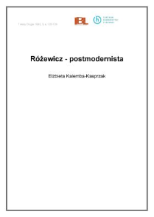 Różewicz - postmodernista