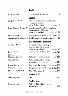 Spis treści