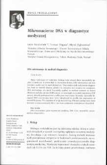 DNA microarrays in medical diagnostics