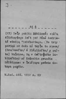 Kartoteka Słownika języka polskiego XVII i 1. połowy XVIII wieku; I8