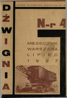 Dźwignia 1927 N.4