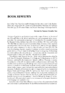 Images of the Past. Gender and its Representations, Jana Esther Fries, Doris Gutsmiedl-Sch&uuml;mann, Jo Zalea Matias, Ulrike Rambuscheck (eds.), M&uuml;nster, New York 2017 : [recenzja]