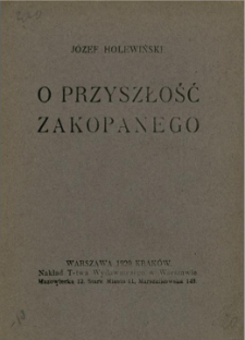O przyszłość Zakopanego