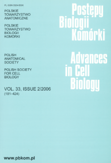 Postępy biologii komórki, Tom 33 nr 2, 2006