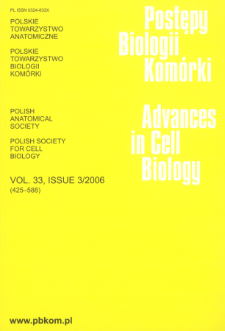 Postępy biologii kom&oacute;rki, Tom 33 nr 3, 2006
