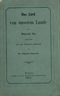 Das Lied von unserem Lande