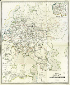 Karta železnyh dorog Rossijskoj Imperii