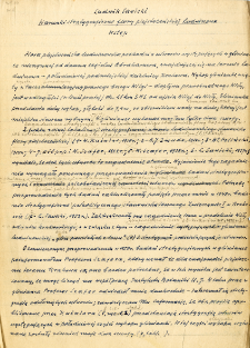 Rękopisy w wielu egzemplarzach zmienionej redakcji artykułu "Warunki stratygraficzne flory plejstoceńskiej Ludwinowa"