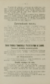 Statut Polskiego Towarzystwa Pszczelarskiego we Lwowie