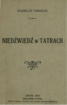 Niedźwiedź w Tatrach