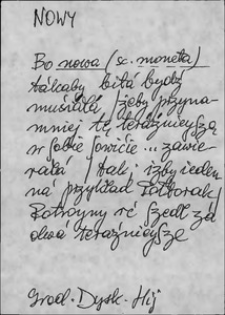 Kartoteka Słownika języka polskiego XVII i 1. połowy XVIII wieku; Nowy2 - Nyski