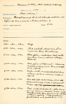 Ulica Wolska i Okopowa : materiały z wierceń w związku z budową kolektora na Woli