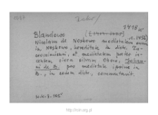Bledowo. Files of Zakroczym district in the Middle Ages. Files of Historico-Geographical Dictionary of Masovia in the Middle Ages