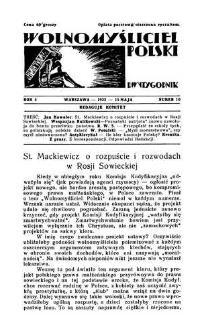Wolnomyśliciel Polski. 1932, R. 5, nr 10