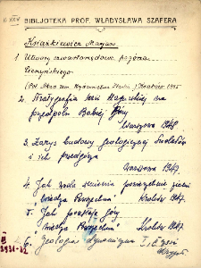 Kartoteka "Biblioteka Prof. Władysława Szafera" : Ks-Lav