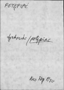 Kartoteka Słownika języka polskiego XVII i 1. połowy XVIII wieku; Potępa - Potr&oacute;jny