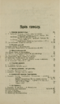 Spis rzeczy [Pasiecznik Wzorowy R. 2 (1919)]