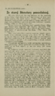 Ze starej literatury pszczelniczej