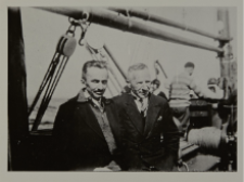 Jerzy Ruszkowski and Kazimierz Demel on board the cutter "Ewa"