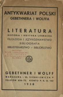 Literatura, historia i krytyka literacka : Filologia i językoznawstwo, bibliografia, bibliotekarstwo - bibliofilstwo