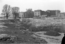 Warszawa - Żoliborz : plac Lelewela : widok og&oacute;lny na rozkopywania