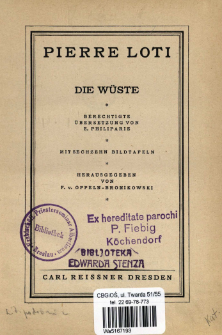 Die W&uuml;ste