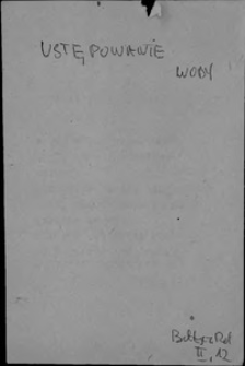 Kartoteka Słownika języka polskiego XVII i 1. połowy XVIII wieku; Ustępowanie - Utrapienie