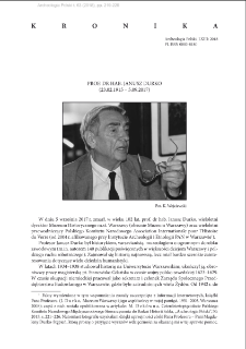 Prof. dr hab. Janusz Durko (23.02.1915 &ndash; 5.09.2017)