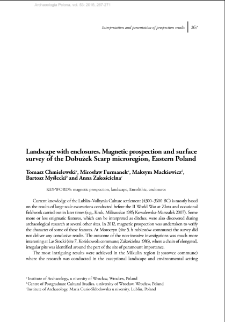 Landscape with enclosures. Magnetic prospection and surface survey of the Dobużek Scarp microregion, Eastern Poland