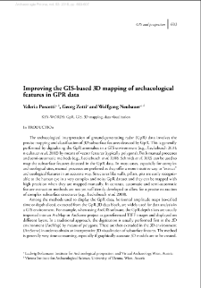 Improving the GIS-based 3D mapping of archaeological features in GPR data